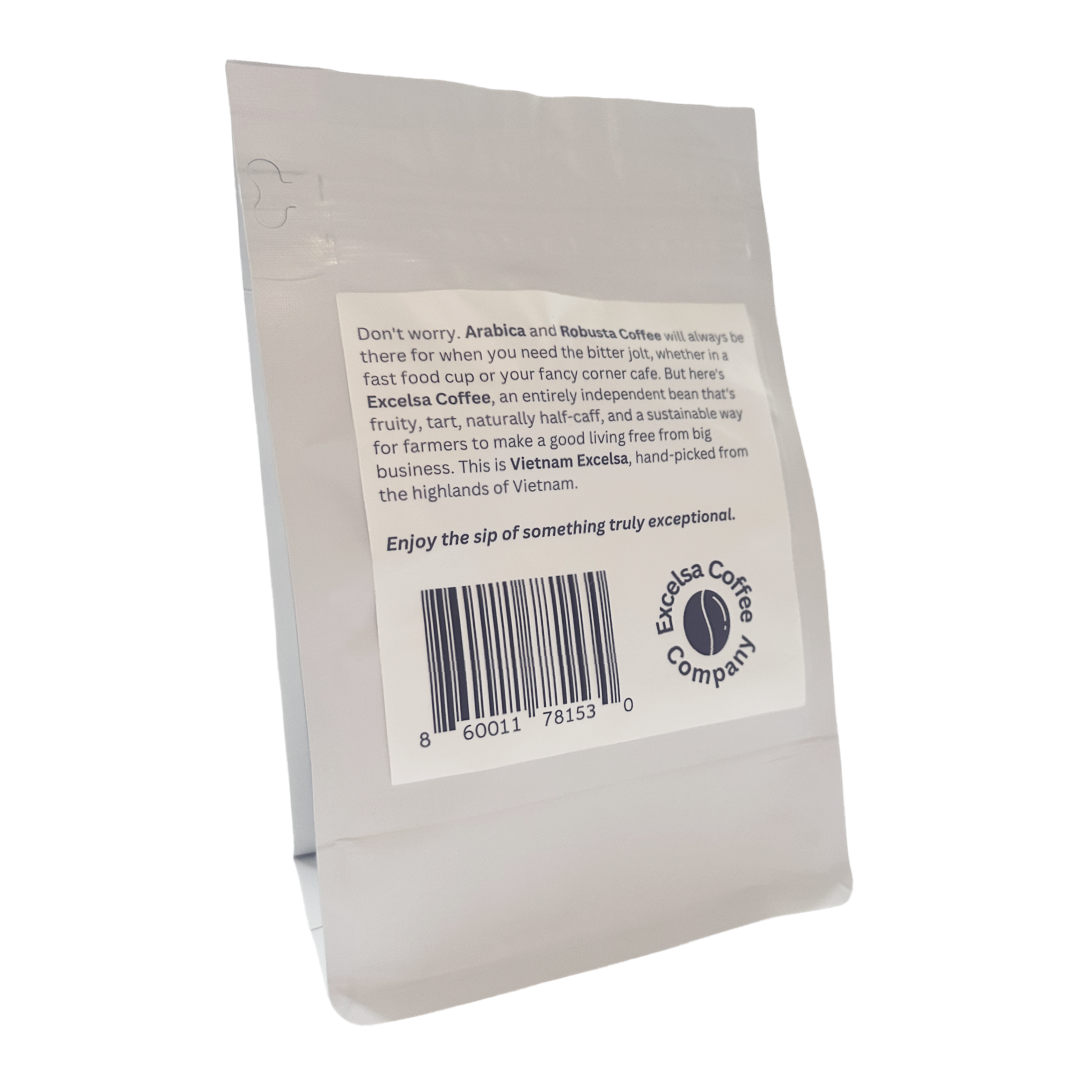 12 oz Excelsa Coffee – Vietnam Beans. Whole Roasted. Pesticide-FREE