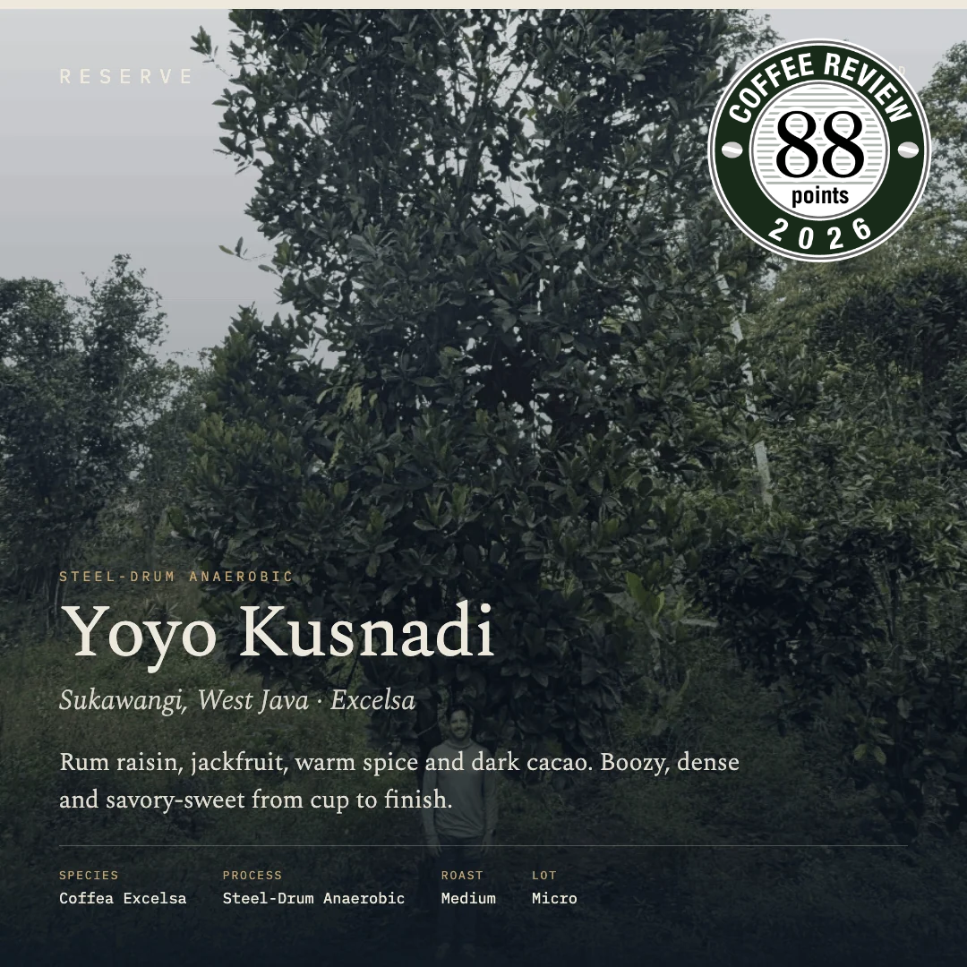 Roasted Yoyo Kusnadi Sukawangi West Java Steel Drum Anaerobic Excelsa