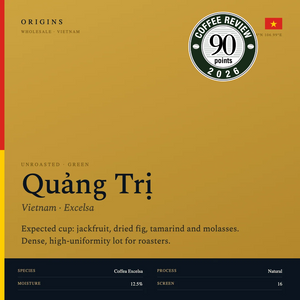 Unroasted Quang Tri Natural Process Green Excelsa