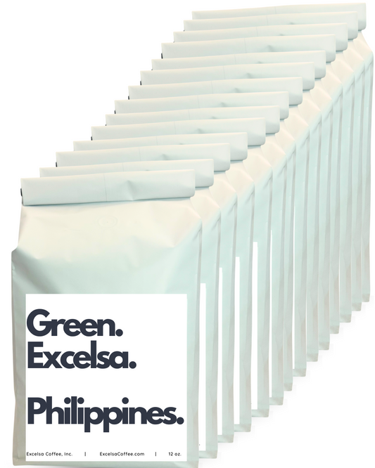 Green Coffee Beans – Excelsa Philippines (Unroasted, 65 lbs)
